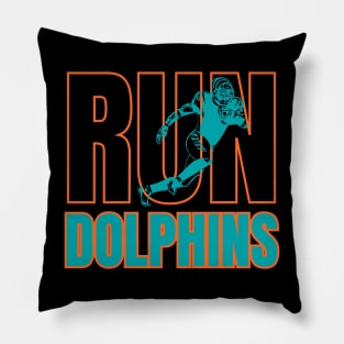 Miami Dolphins Football Team Fan Pillow