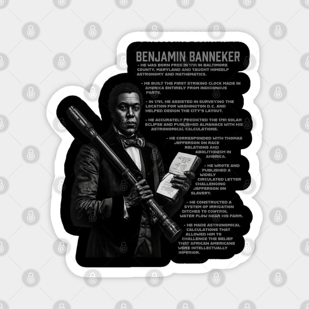 Benjamin Banneker Facts Magnet by UrbanLifeApparel