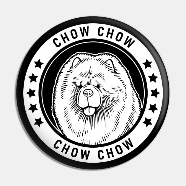 Chow Chow Fan Gift Pin by millersye