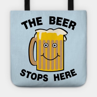 Beer Stops Here Tote