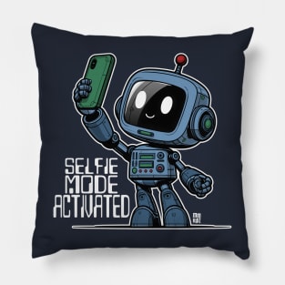 Kid's Robot Selfie-Mode Activated Graphic Tee | Cute Robot | Dark Pillow