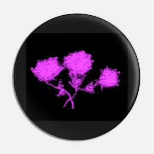 PURPLE GLASS ROSES Pin