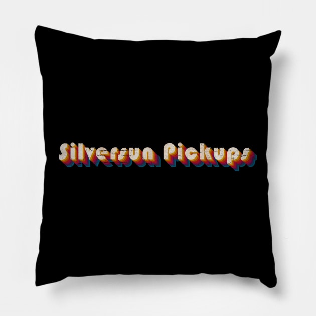 retro vintage Silversun Pickups Pillow by TulenTelan