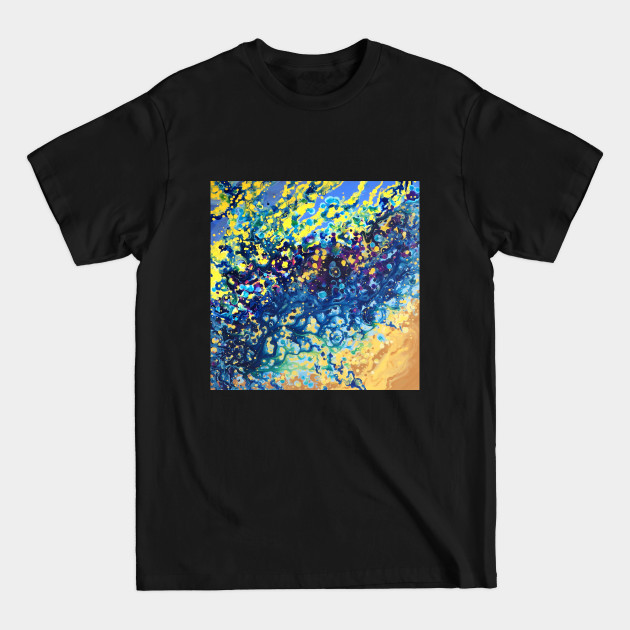 Disover Ocean Sand Abstract Dot and Flow - Abstract Art - T-Shirt