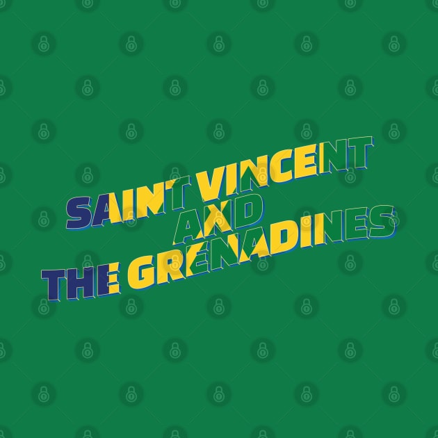 Saint Vincent and the Grenadines Vintage style retro souvenir by DesignerPropo