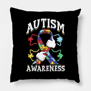 Autism Awareness Ribbon Autism Awareness Supporter Pillow