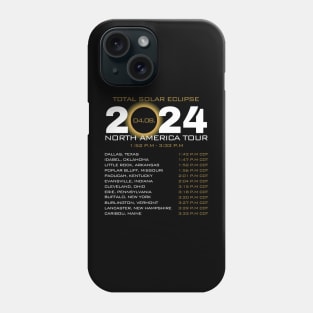 America Totality Total Solar Eclipse 4.8.2024 Phone Case