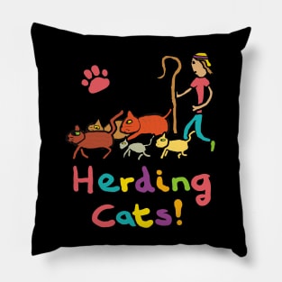 Herding Cats Pillow