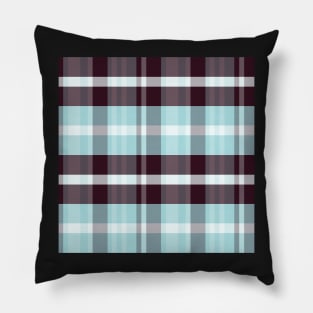 Winter Aesthetic Iagan 1 Hand Drawn Textured Plaid Pattern Pillow