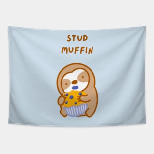 Stud Muffin Blueberry Muffin Sloth Tapestry