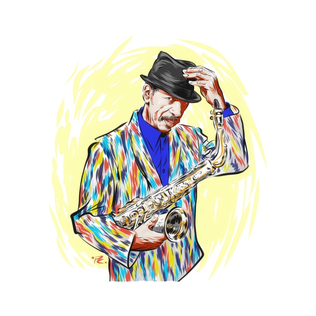 Ornette Coleman - An illustration by Paul Cemmick by PLAYDIGITAL2020