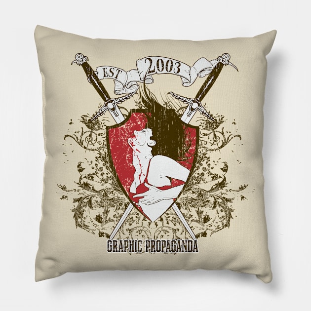 Graphic Propaganda Pillow by T-Culture