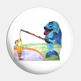 Fishing tale Pin