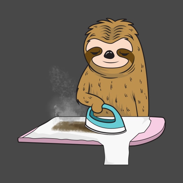 Funny Sloth Ironing His Shirt Too Slow by K3rst