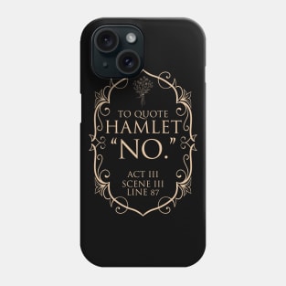 Shakespeare bookish literature poet Phone Case