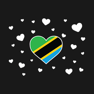 Tanzania  love flag heart designs T-Shirt