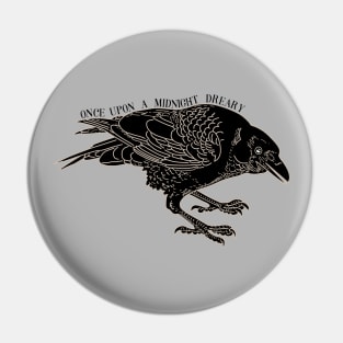 Raven Edgar Allan Poe Drawing Pin