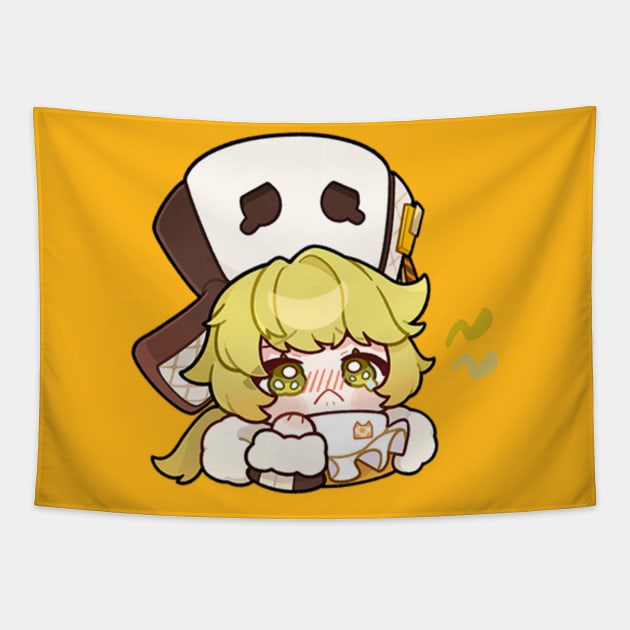 Honkai Star Rail Chibi Hook Tapestry by HoyoStan