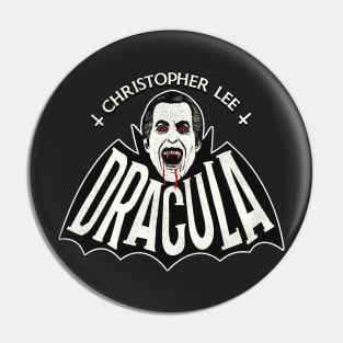 Christopher Lee Vintage Dracula Vampire Horror Movie Pin