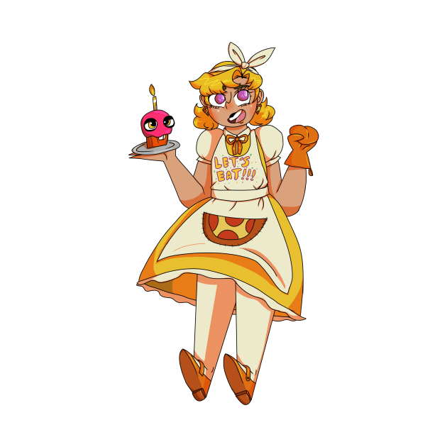 Chica The Chica Gijinka Transparent by spaceagebarbie