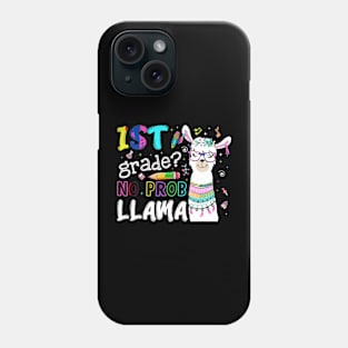 1St Grade No Prob Llama Eacher Student First Day Of School Phone Case