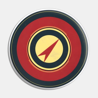 Be Your Own Hero Logo - Retro Superhero Style Pin