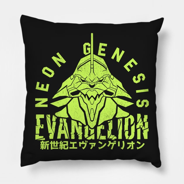 Varsity Evangelion Pillow by Krobilad