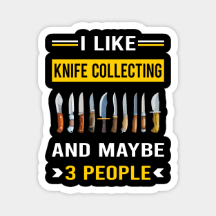 3 People Knife Collecting Knives Magnet