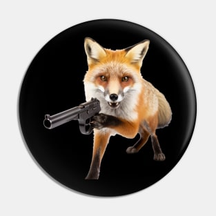 Hunt Saboteurs - Fox - Arm the Animals - Animal Liberation Pin