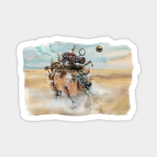 Steampunk. City Armadillo. Magnet