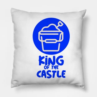 Blue King of the Castle Pillow