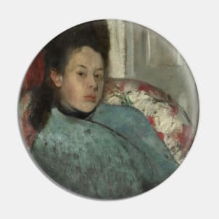 Portrait of Elena Carafa by Edgar Degas Pin