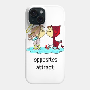 opposites attract Phone Case