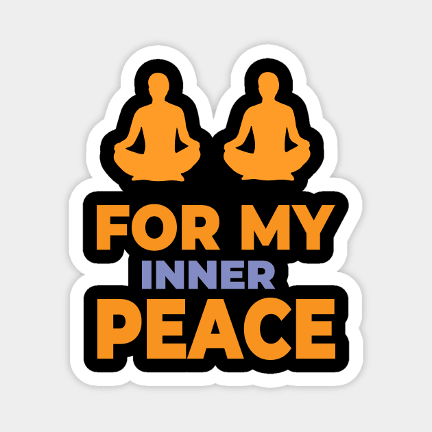 Inner Peace Yoga Magnet by Imutobi