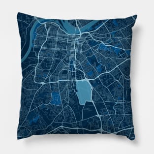 Louisville - Kentucky Peace City Map Pillow