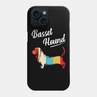 Basset Hound - Retro Style Basset Vintage Dog Lover Phone Case