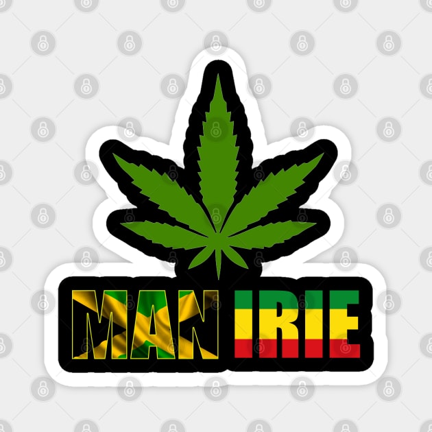 Man Irie Rasta Design Magnet by Proway Design