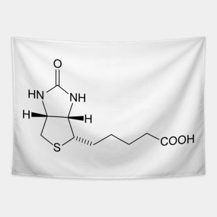 Vitamin B7 Biotin C10H16N2O3S Molecule Tapestry