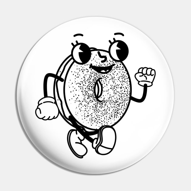 Bagel Mascot Pin by DHFJR