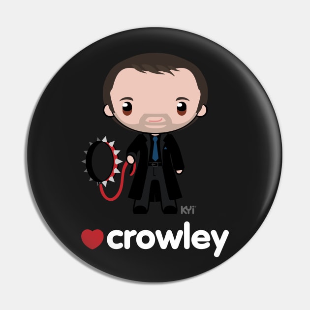 Love Crowley - Supernatural Pin by KYi