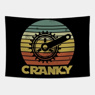 Bicycle Cranky Retro Vintage Gift For Cycling Lovers Tapestry