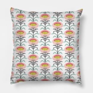 Whimsical Floral Pods Garden Pillow