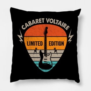 Vintage Cabaret Voltaire Name Guitar Pick Limited Edition Birthday Pillow