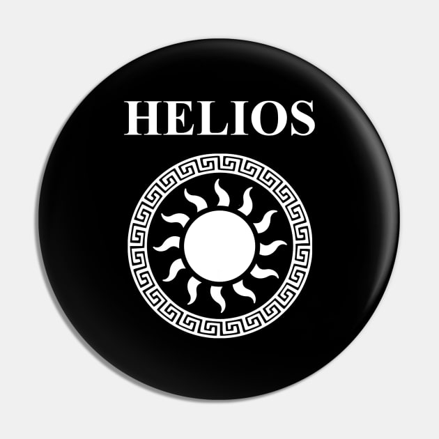 Helios Ancient Greek God of the Sun Symbol Pin by AgemaApparel