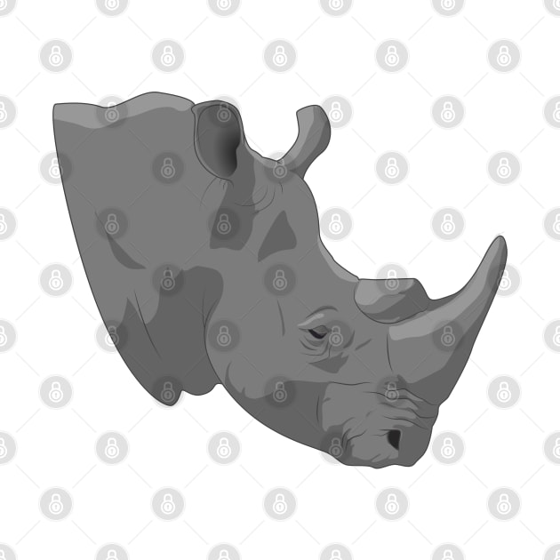 Rhino by Sticker Steve