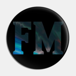 FM - Psychedelic Style Pin