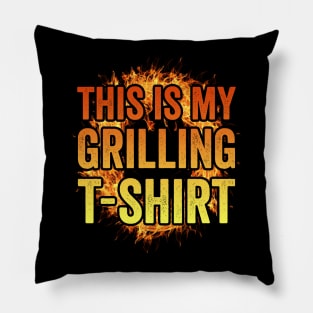 Funny Grilling Dad BBQ Season This Is My Grilling Pillow