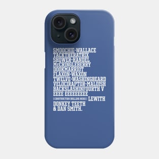East/West College Football Bowl Names Phone Case