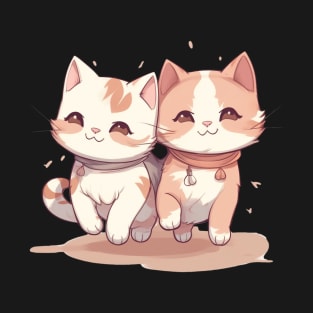 Cute Smiling Cat Best Friends T-Shirt