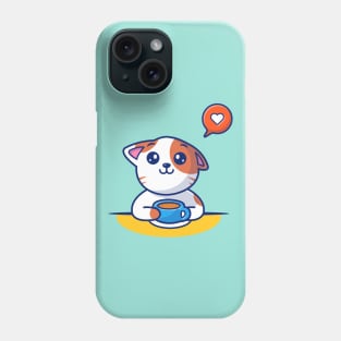 Cat and coffee Phone Case